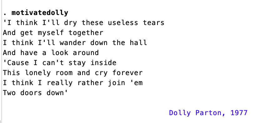 Screenshot from motivatedolly